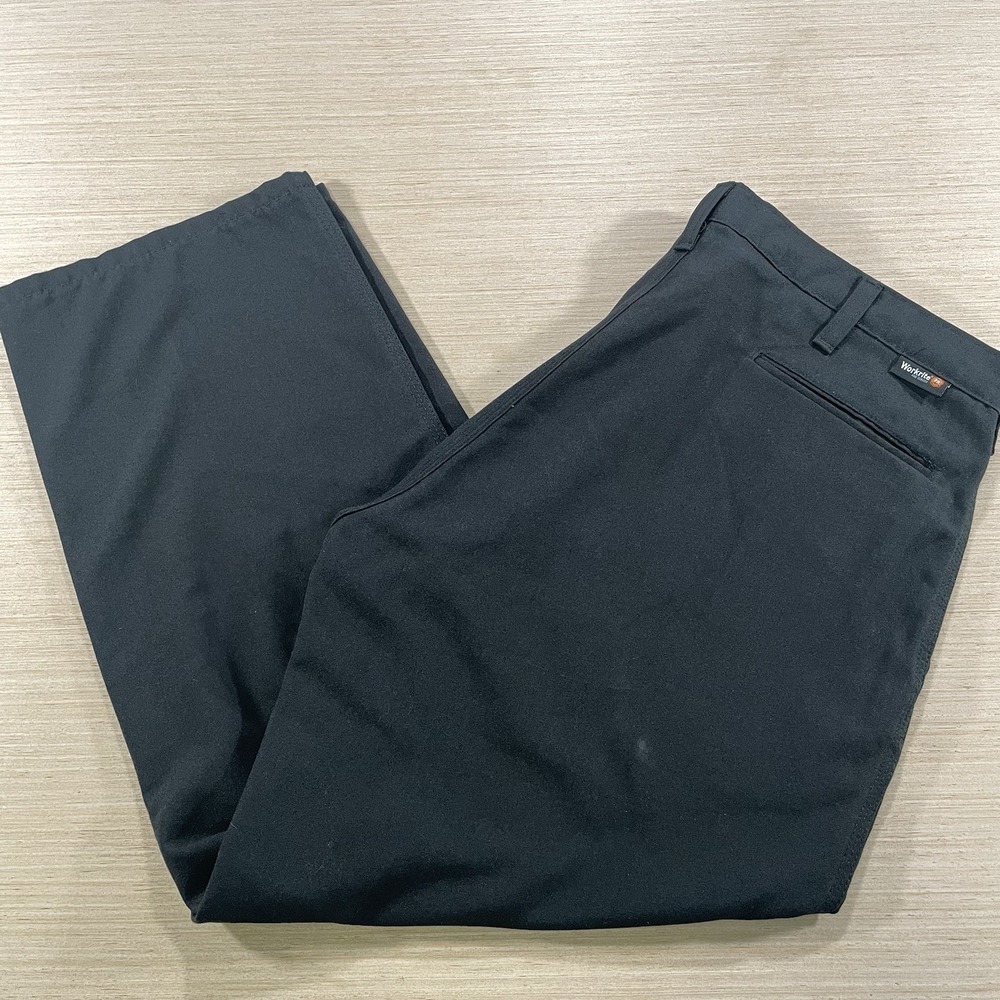 Workrite Pants Mens 38x28.5 Black Straight Flame Resistant FR Nomex Fire Service